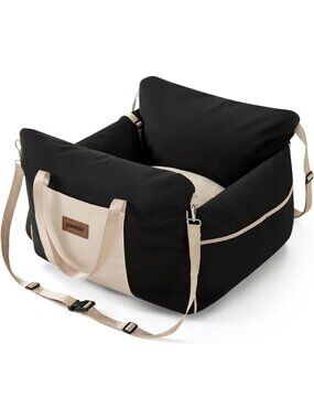 Waterproof Dog Car Seat for Small Dogs - Adjustable Booster Seat with Safety
